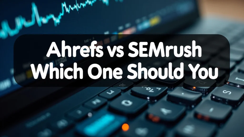 The image shows a comparison of two popular SEO tools, helping decide between them.
